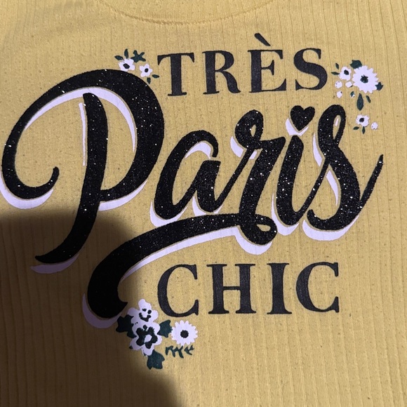 Justice girls size 7 yellow plaid matching skirt set - Picture 3 of 5